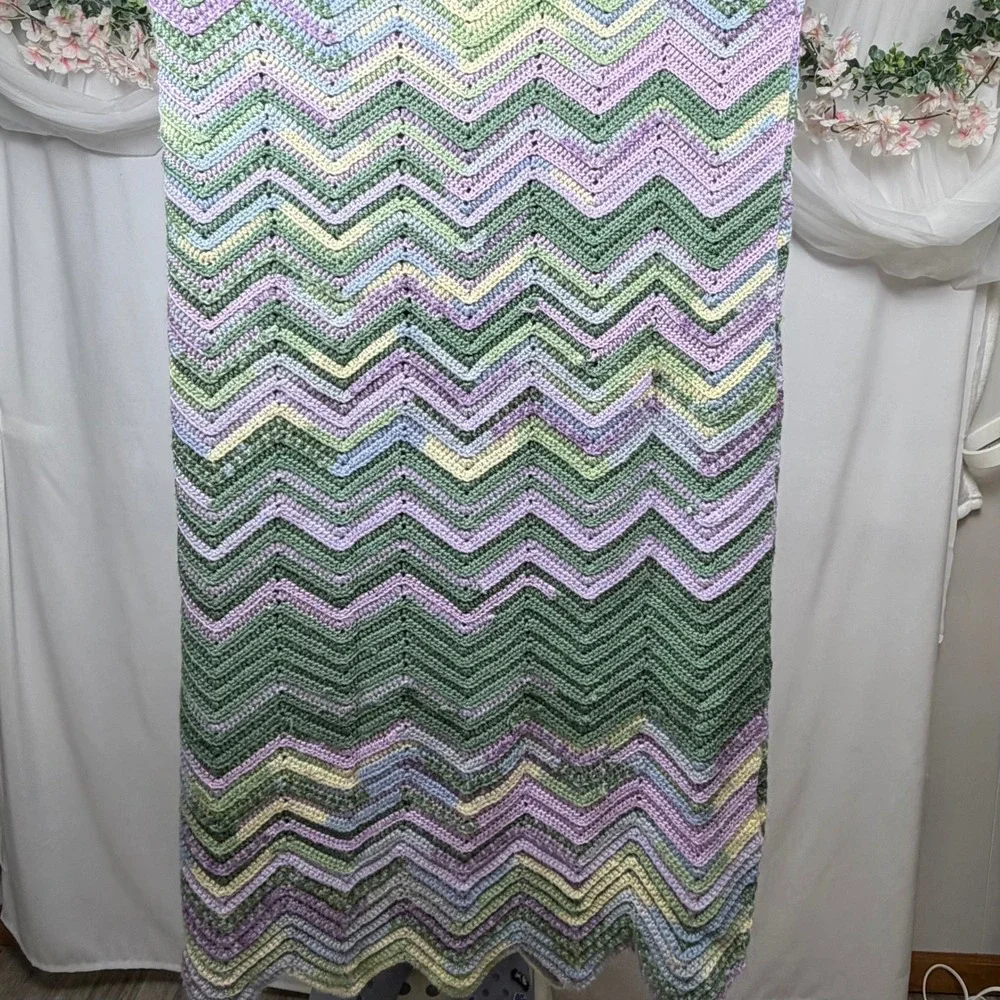 Handmade crochet blanket